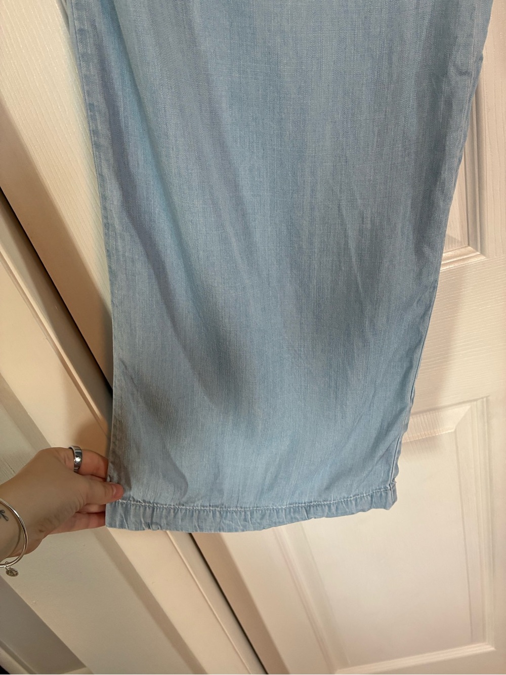 Blue Beachy Wide Leg Pants Baggy - Picture 4 of 11